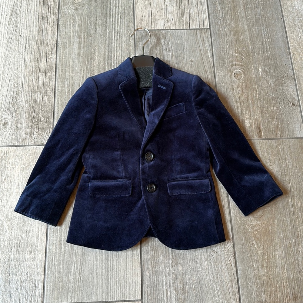 J crew toddler velvet jacket 3t